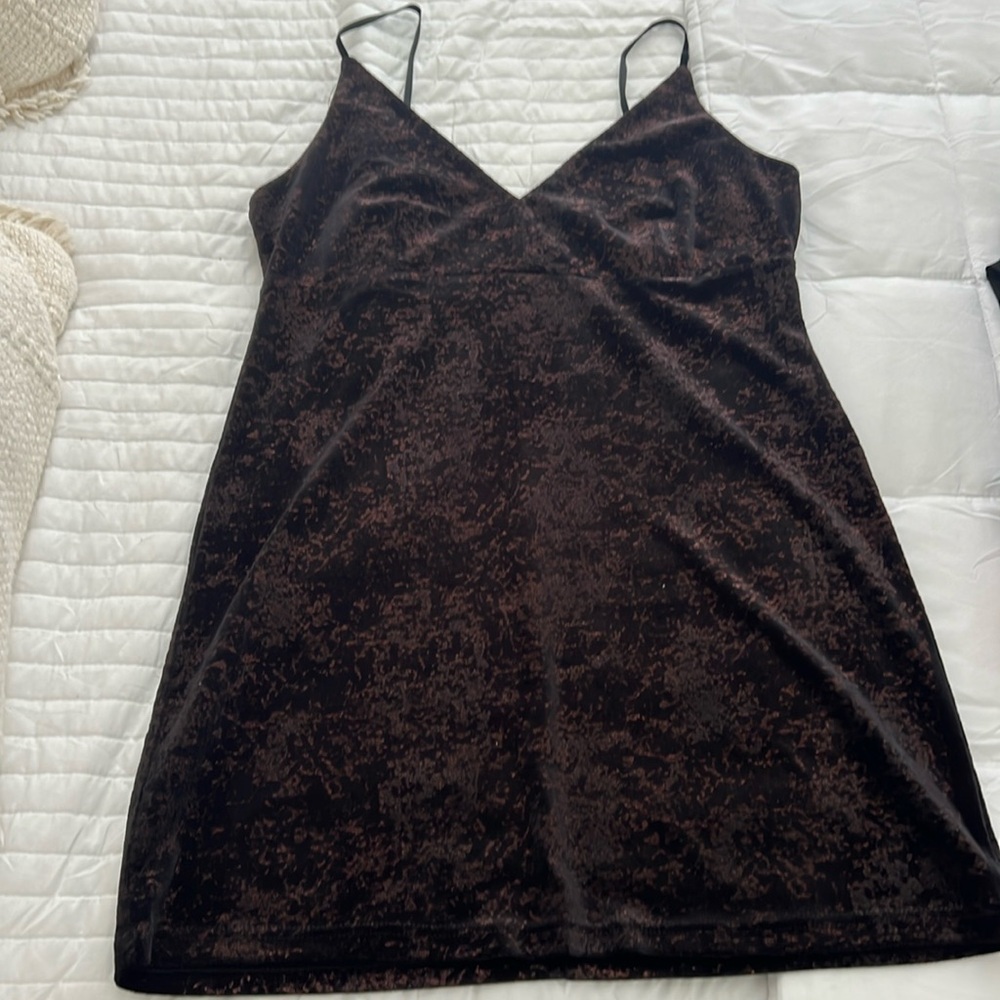Black velvet BB Dakota mini dress by Steve Madden